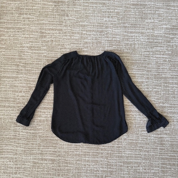LOFT Polka Dot Button Down Blouse - Picture 2 of 5